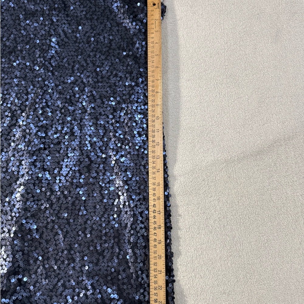 Express Midnight Black Sequin Backless Dress - image 8